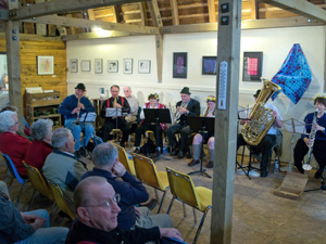Auf Gehts German Band at the Dahmen Barn in Uniontown