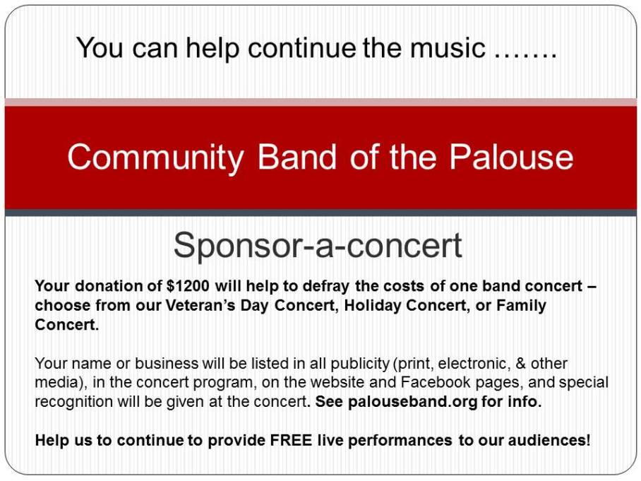 Sponsor a concert 2015